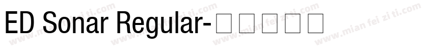 ED Sonar Regular字体转换